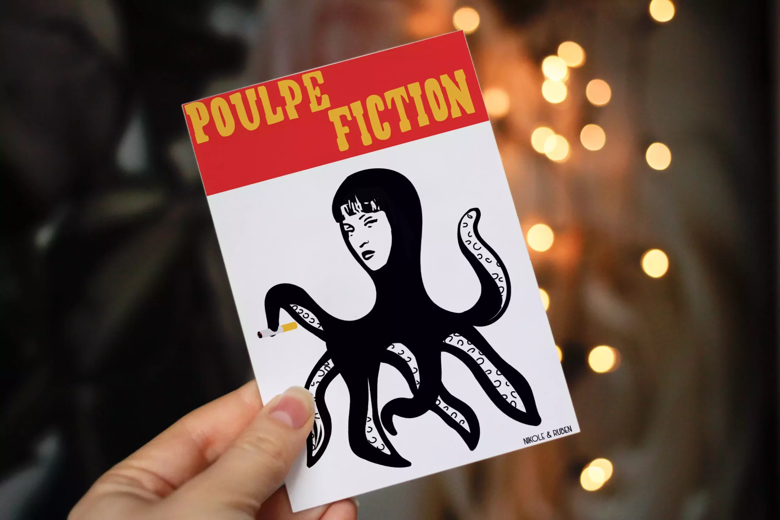 Affiche Pulp Fiction - film culte revisité affiche film humour
